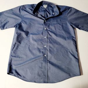 LL Bean Men's 16 - Reg Blue Button Down Shirt